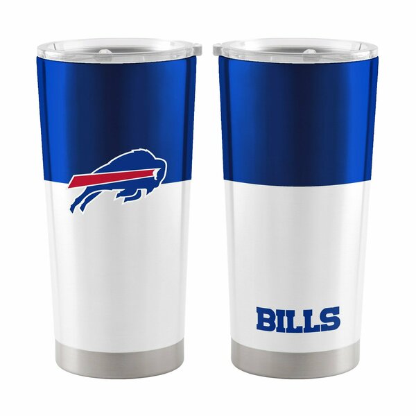 Logo Brands Buffalo Bills 20oz Colorblock Stainless Tumbler 604-S20T-11